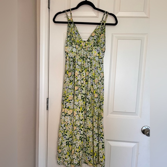 Urban Outfitters Floral V neck Spaghetti Strap Midi Dress with Slit. Small - Picture 4 of 11